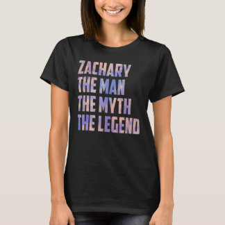 Zachary het Man The Myth The Legend Fathers Day So T-shirt