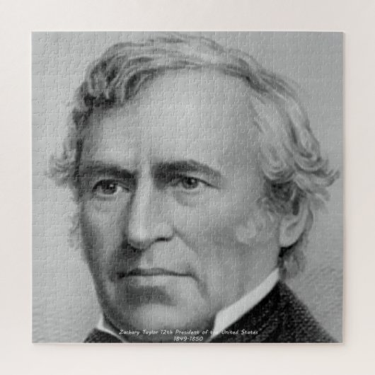 Zachary Taylor 12e President of America. Legpuzzel (Verticaal)