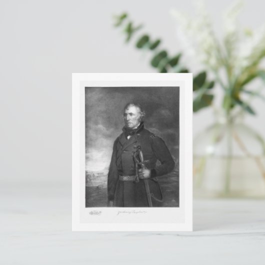 Zachary Taylor, 12e President van de Verenigde Sta Briefkaart (Staand voorkant)