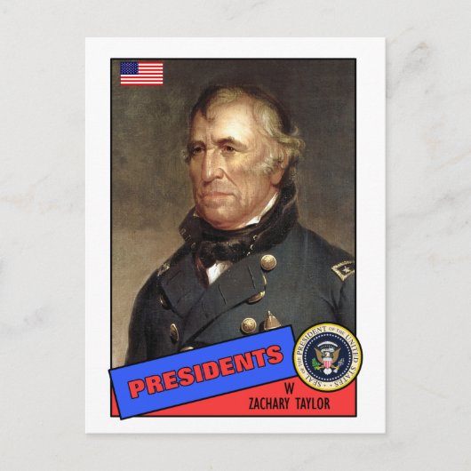 Zachary Taylor Baseball Card Briefkaart (Voorkant)