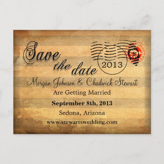 Zachée IV Save the Date Briefkaarten (Voorkant)