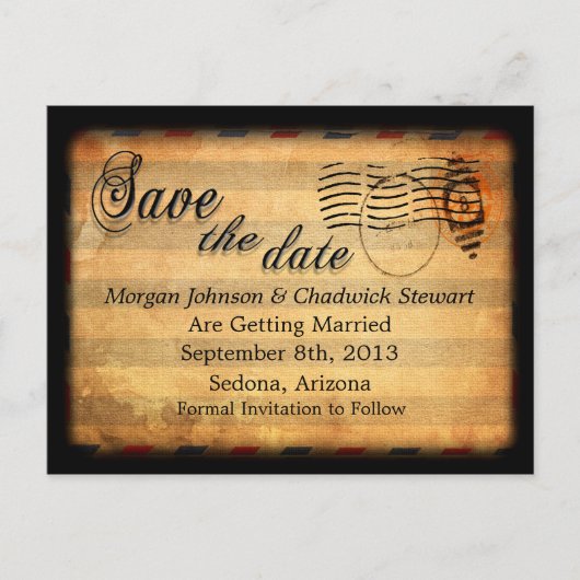 Zachée Save the Date Briefkaarten (Voorkant)