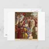 Zacheus ziet Jezus Briefkaart (Voorkant / Achterkant)