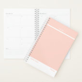 Zachige Perzik Minimalistische Planner (Display)