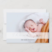 Zacht baby shower, schatje, bedankt kaart (Voorkant)