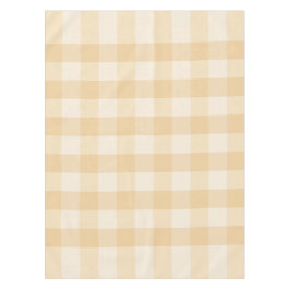 Zacht Beige Gingham tafelkleed - Minimal Morning