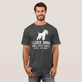 Zacht beklede wielrenner Puppies eigenaar T-shirt (Voorkant volledig)