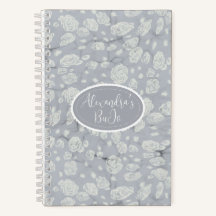 Zacht Blauw Bloemen Water's Bullet Journal