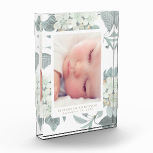 Zacht blauw en grijs  Floral Lijst van het Blok va