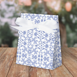 Zacht Blauw en Wit  Patterned Bedankdoosjes