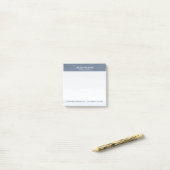 Zacht blauw-grijs Abstract landschap Post-it® Notes (Op bureau)