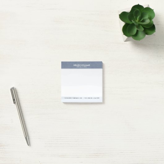 Zacht blauw-grijs Abstract landschap Post-it® Notes (Kantoor)
