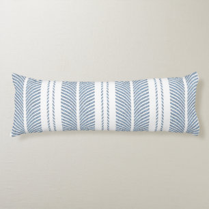 Zacht Blauw Herringbone Varens Gestreept Patroon Lichaamskussen