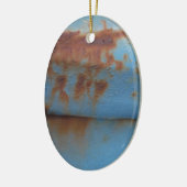  zacht blauw keramisch ornament (Links)