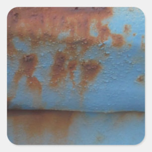zacht blauw vierkante sticker