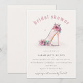 Zacht Blush Roze High Heels Florence Vrijgezellenf Kaart (Voorkant / Achterkant)