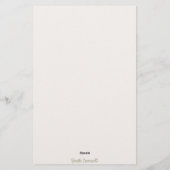 Zacht Bord Roze Salie Crème Botanische Bloemen | Briefpapier (Achterkant)