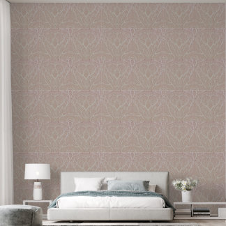 Zacht Botanisch Boomontwerp – Minimalistische N Behang