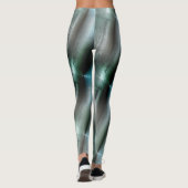 Zacht cyaan grijze rotsachtige textuur met digital leggings (Achterkant)