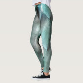 Zacht cyaan grijze rotsachtige textuur met digital leggings (Links)