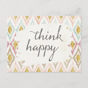 Zacht Deco V denkt Gelukkig Briefkaart