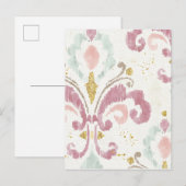 Zacht decopatroon briefkaart (Voorkant / Achterkant)
