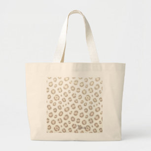 Zacht Dieren Luxe Patroon Elegante Dierenprint Grote Tote Bag