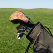 Zacht driehoek geometrisch patroon golfheadcover (Insitu)