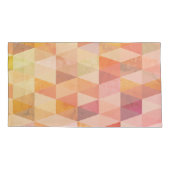 Zacht driehoek geometrisch patroon kussensloop (Achterkant-Links)