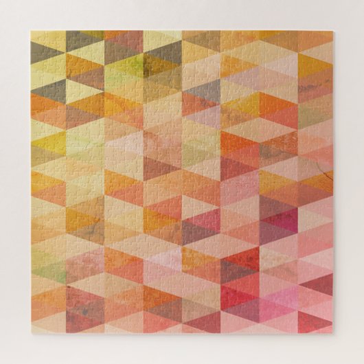 Zacht driehoek geometrisch patroon legpuzzel (Verticaal)