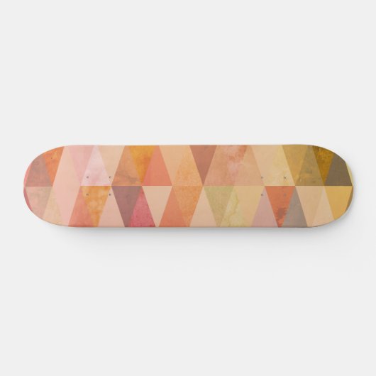 Zacht driehoek geometrisch patroon skateboard (Horizontaal)