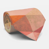 Zacht driehoek geometrisch patroon stropdas (Opgerold)