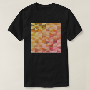 Zacht driehoek geometrisch patroon t-shirt
