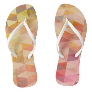 Zacht driehoek geometrisch patroon teenslippers