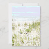 *~* Zacht Dune Beach Grass    PhotoWedding Kaart (Achterkant)