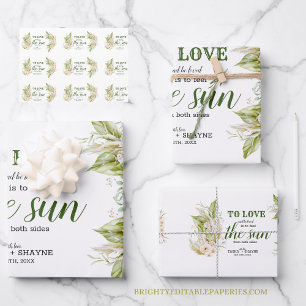 Zacht Elegant Delicaat Beige Groen Pampas Gras Inpakpapier Vel