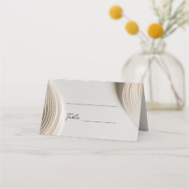 Zacht gebeeldhouwd ivoor trouwplaatskaart