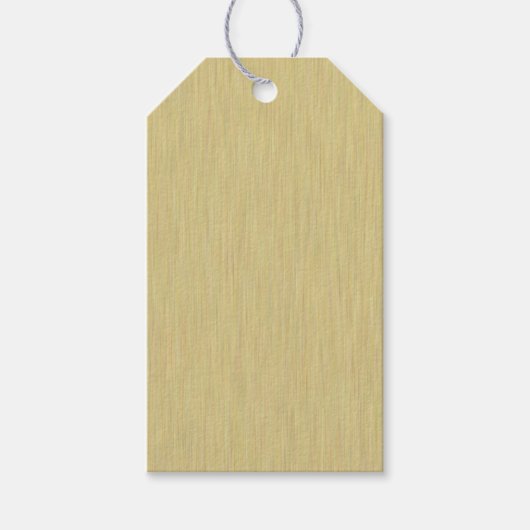 Zacht geborsteld goud cadeaulabel (Voorkant)