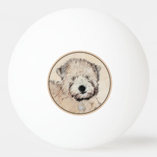 Zacht Gecoatde Wheaten Terrier Schilderij Originel Pingpongballen