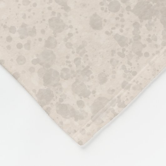 Zacht gecoate tarweterriër hond op beige met naam fleece deken (Hoek)