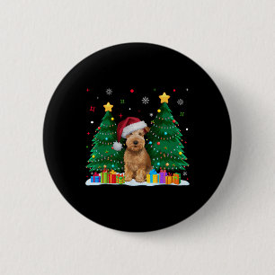 Zacht gecoate Wheaten Terrier Hondenliefhebber San Ronde Button 5,7 Cm