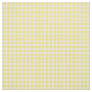 Zacht Geel Gingham Gecontroleerd Patroon Stof