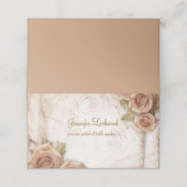 Zacht gekleurde Rozen bruiloft (Buitenkant ongevouwen)