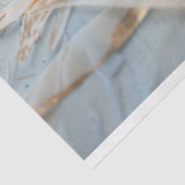 Zacht Goud Wit Botanisch Bloemist Weefsel Papier (Detail)