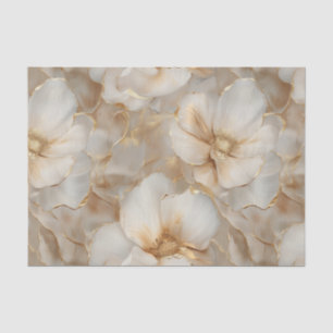 Zacht gouden bloemen ontkoppel weefsel papier