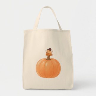 Zacht Griezelige Capybara Pompoen Boodschappentas Tote Bag