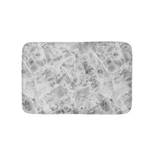 Zacht grijs 'Opulent Marble Whirl' All-Over Print Badmat