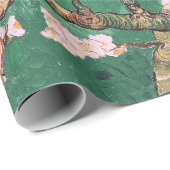 Zacht Groen Vincent Van Gogh Amandelbloesem Cadeaupapier (Rol Hoek)