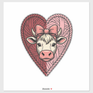 Zacht IJs Hart Garens Vintage Gravure Ontwerp_1 Sticker