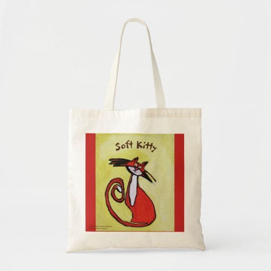 Zacht Kat - Canvas tas (Voorkant)